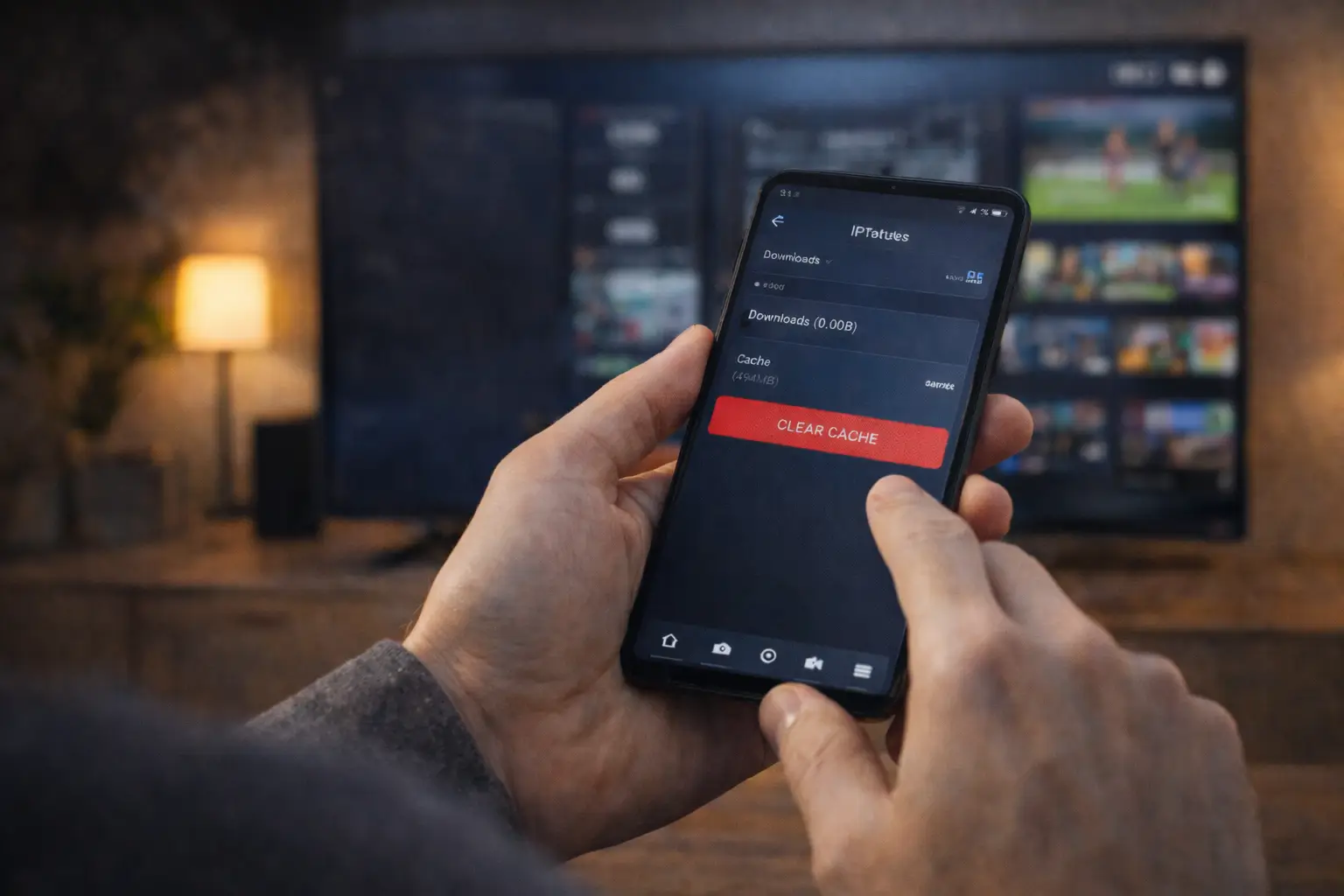 How to clear IPTV cache
